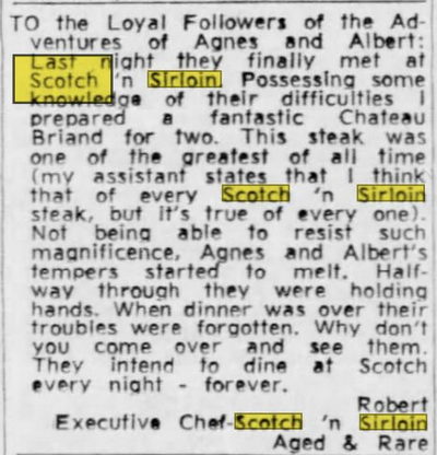 Scotch and Sirloin - Jul 1965 Ad